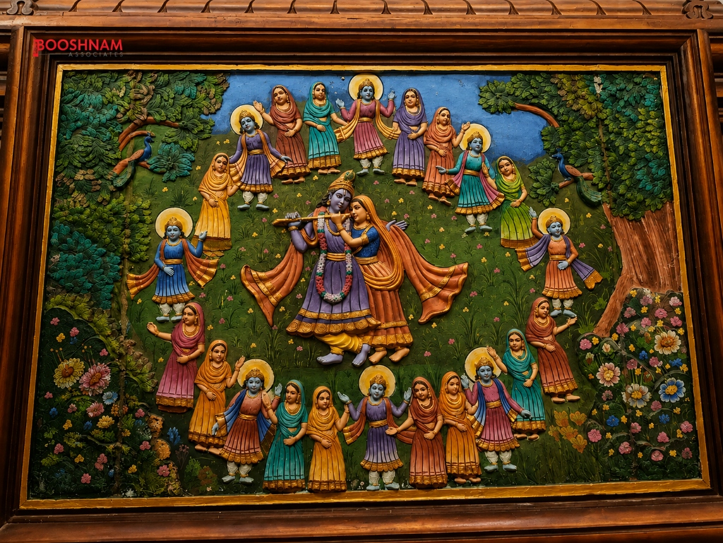 Maha Raas Leela Divine Krishna & Radha Mural