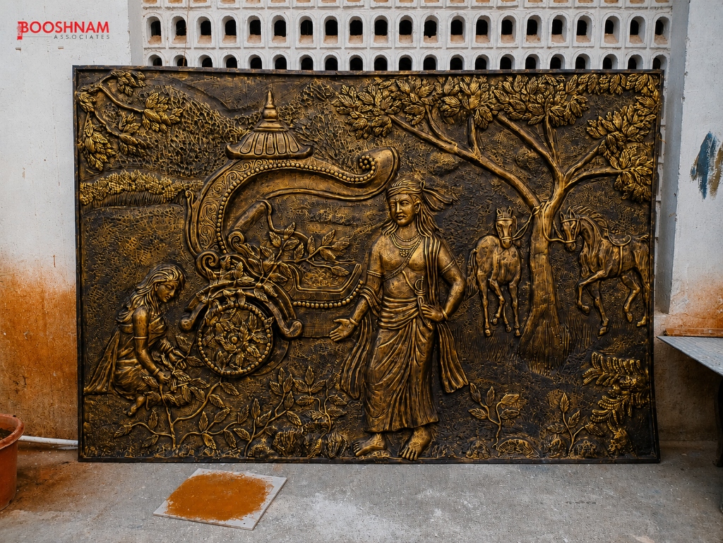 Golden Royal Chariot Heritage Relief