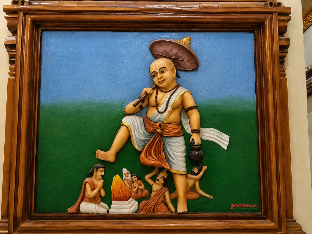 Vamana Avatar & King Bali Sacred Relief Panel