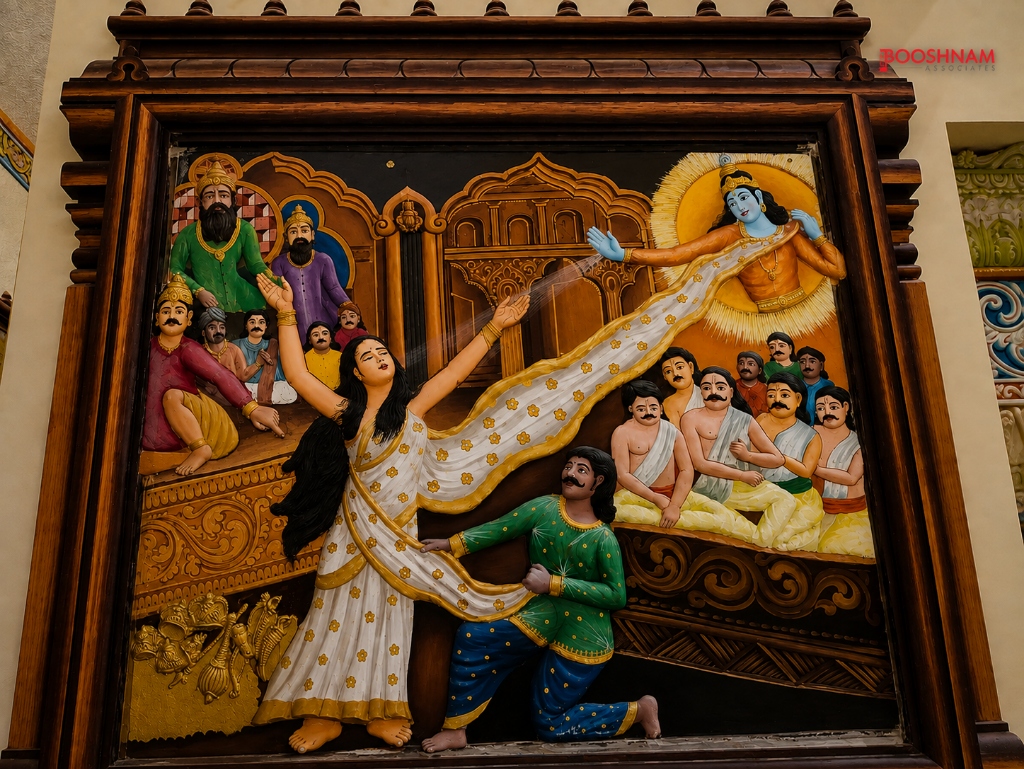 Vastraharan Epic Relief Mural Panel