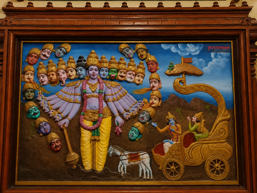 Sri Krishna Vishwaroopam Cosmic Darshan Mural